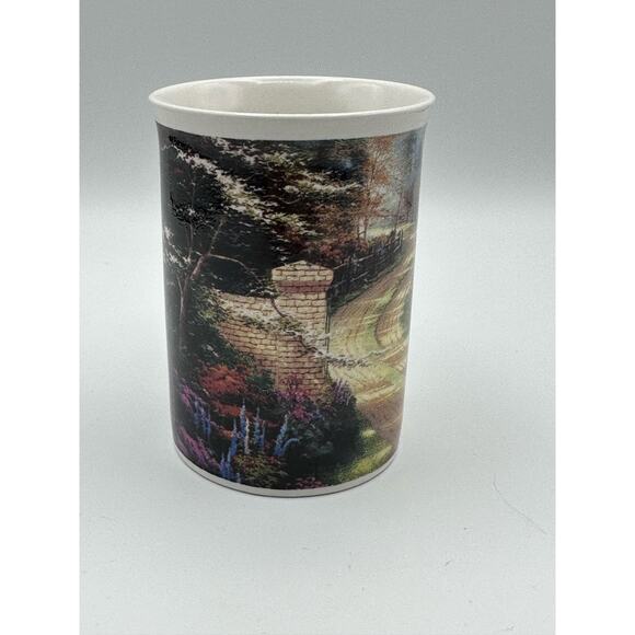 Vintage Designpac Spring Gate Thomas Kinkade Art Scene Mug coffee tea cup 1996 - Picture 7 of 11